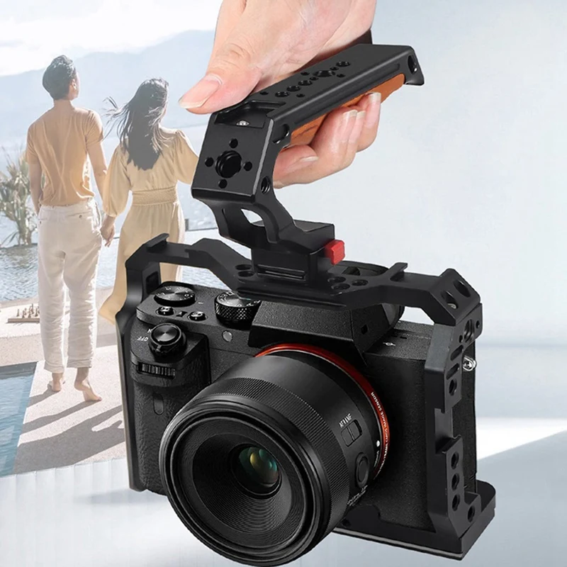 ด้ามจับอเนกประสงค์สำหรับพกพาบนสำหรับถ่ายภาพ1ชุด1/4การขยายตำแหน่ง