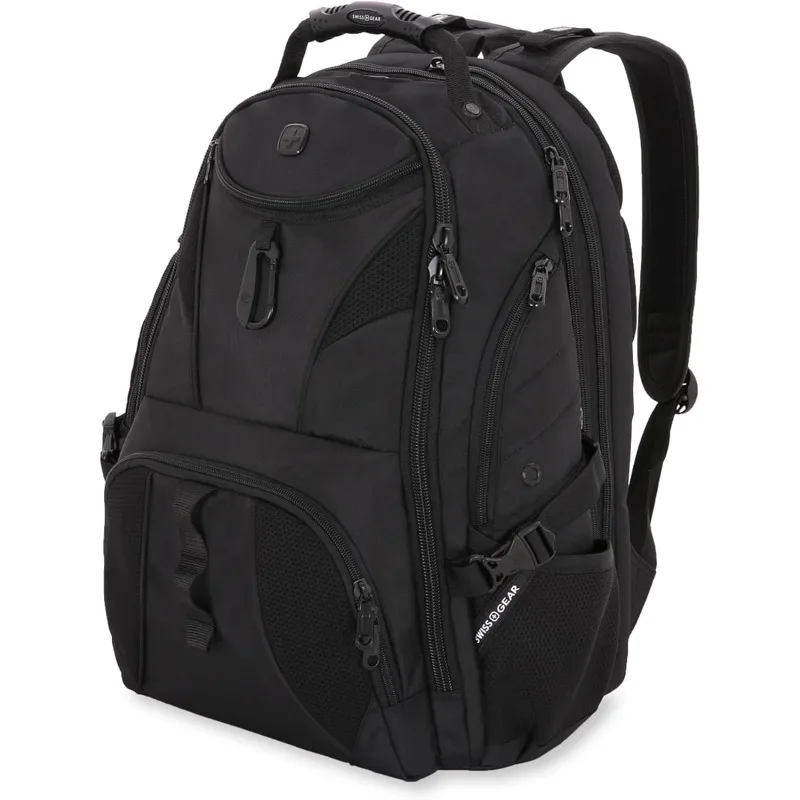 Scansmart TSA 17 Laptop Backpack, Black/Black, 19-Inch