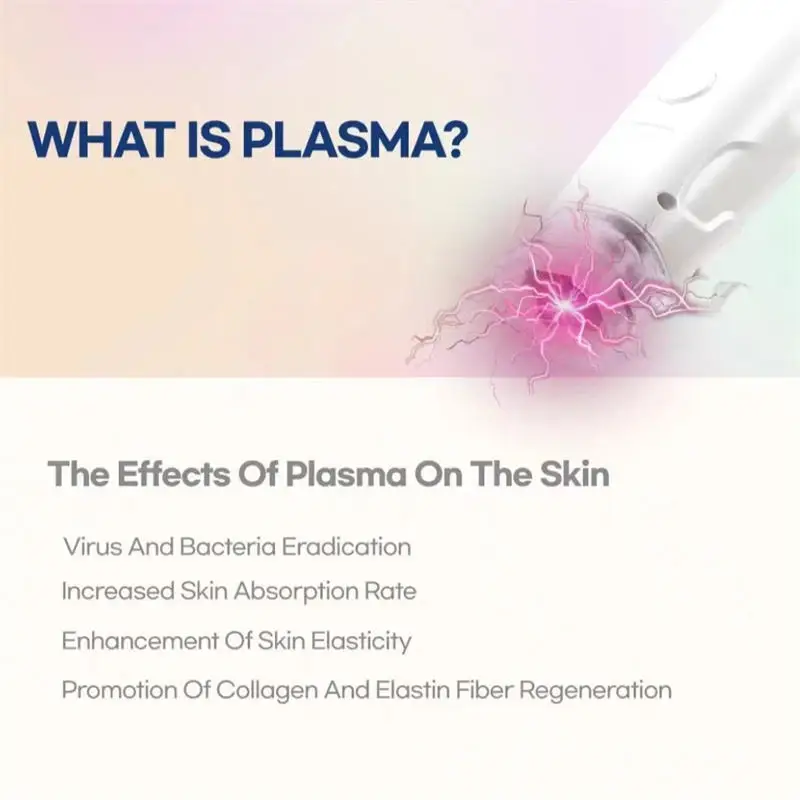 Máquina profissional de beleza anti-envelhecimento, plasma frio, dispositivo de plasma frio, controlador inteligente de problemas de pele, semi-permanente