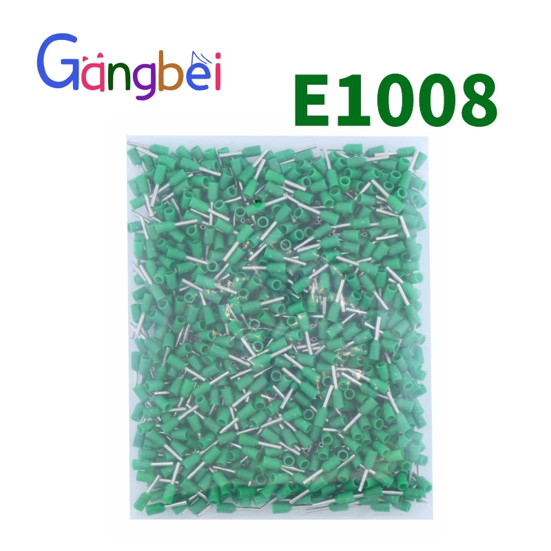 

green E1008 Wire Copper Crimp Connector Insulated Cord Pin End crimp Terminal 18AWG 1mm