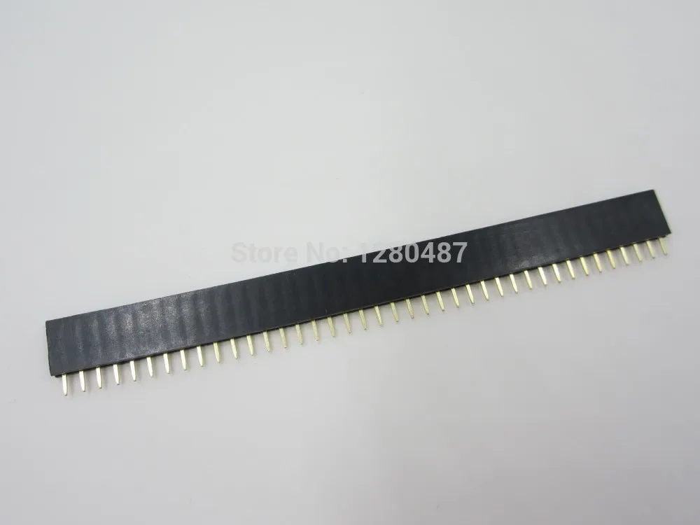 new 200PCS 40 Pin 2.54 mm Single Row Female Pin Header in stock