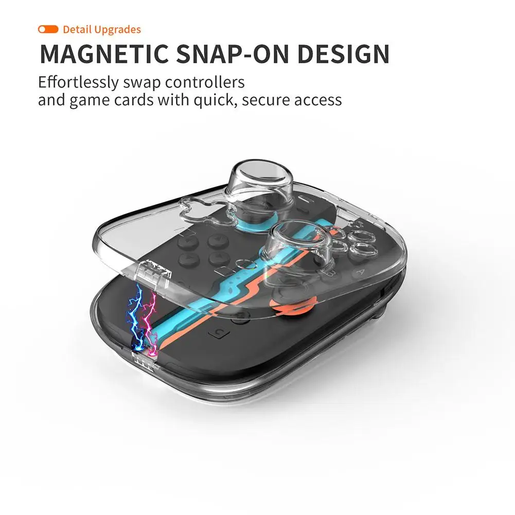 Game Controller Protective Case For NS2 Transparent Crystal Shell For Switch2 Handle PC Magnetic Protective Shell Accessories