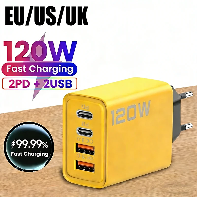 120W Charger 4 Port…