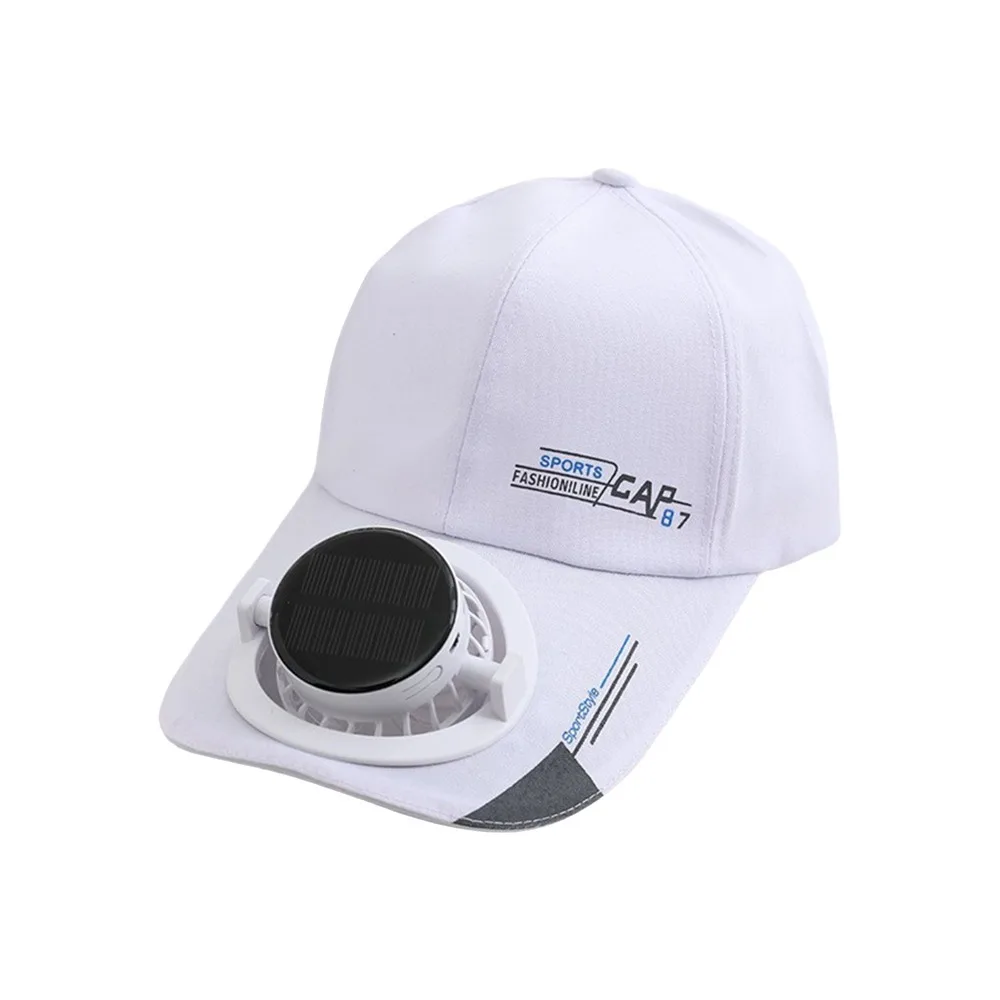 New Breathable Solar Cooling Fan Hat Sunshade Sun Protection Baseball Cap Built-in Fan​​ Rechargeable Fan Hat​​ For Unisex