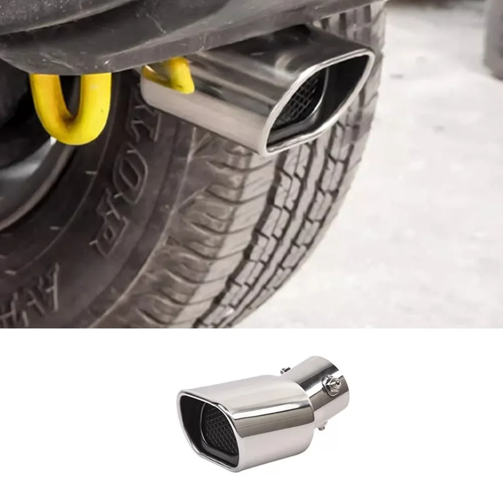 bright-silver-steel-muffler-exhaust-tip-for-suzuki-jimny-2-4door-square-mouth