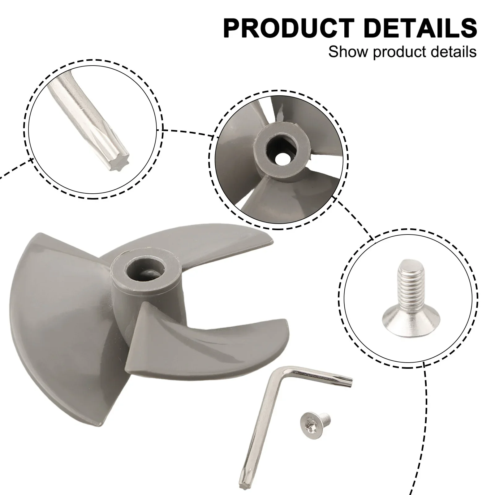 Pool Cleaning Pool Cleaner Impeller Replacement As Picture Designed For RCX11000 Easy Installation For Tw1400se