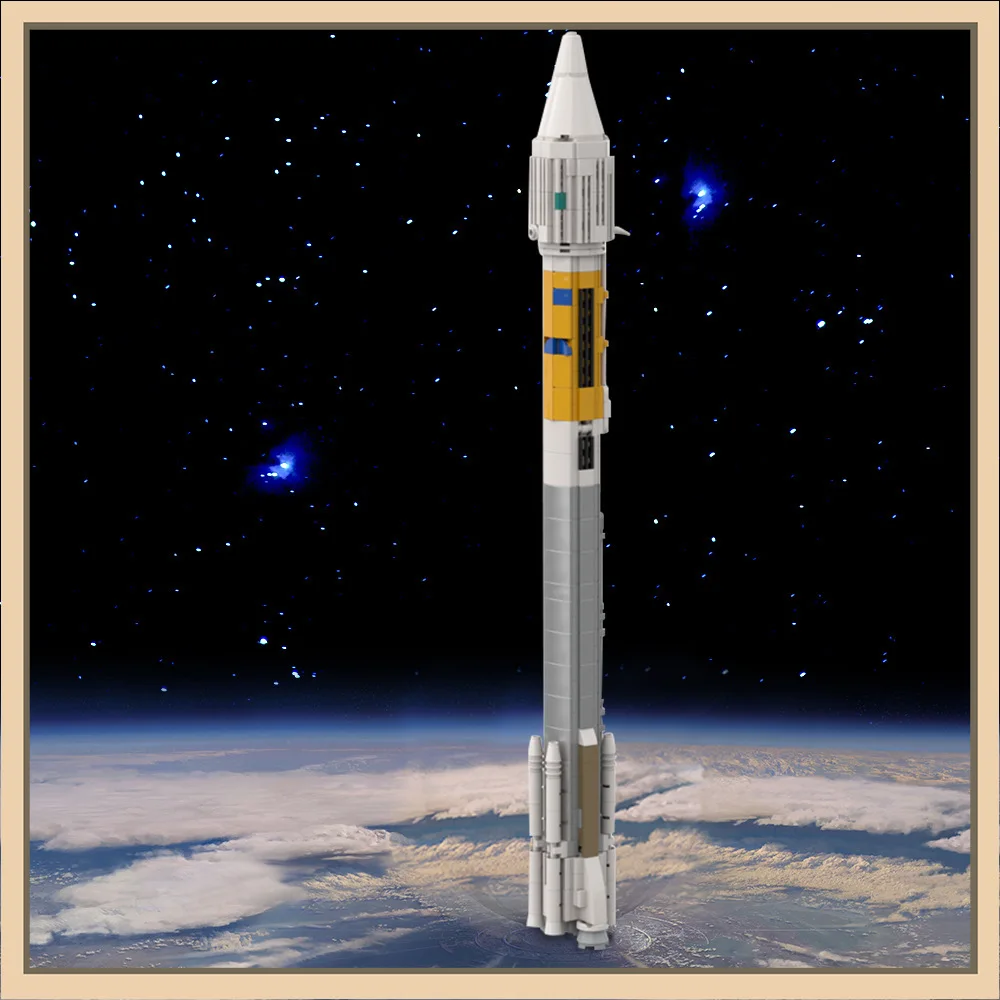 

MOC- 130541 Строительные блоки Atlas IIAS Ракета 1:110 Космическая авиация Подарочная головоломка Набор строительных блоков