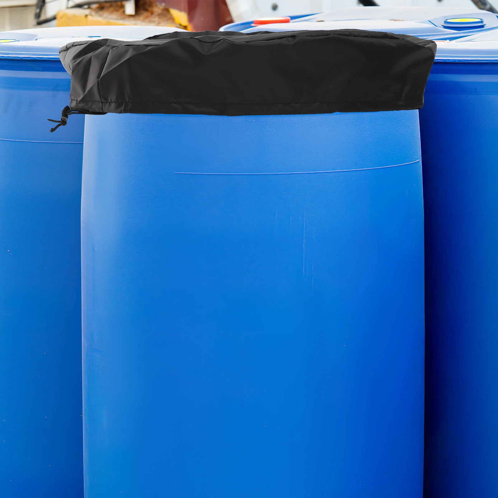 

Waterproof Cover 55 Gallon Heavy Duty Oxford Cloth Rain Bucket Protector for Outdoor Patio Storage Drum