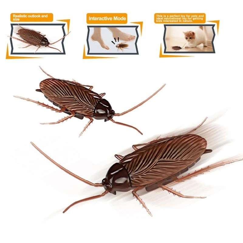 Realistische Kakkerlak Elektrisch Insect Prank Speelgoed Halloween Party Props Novelty Gag 15UB