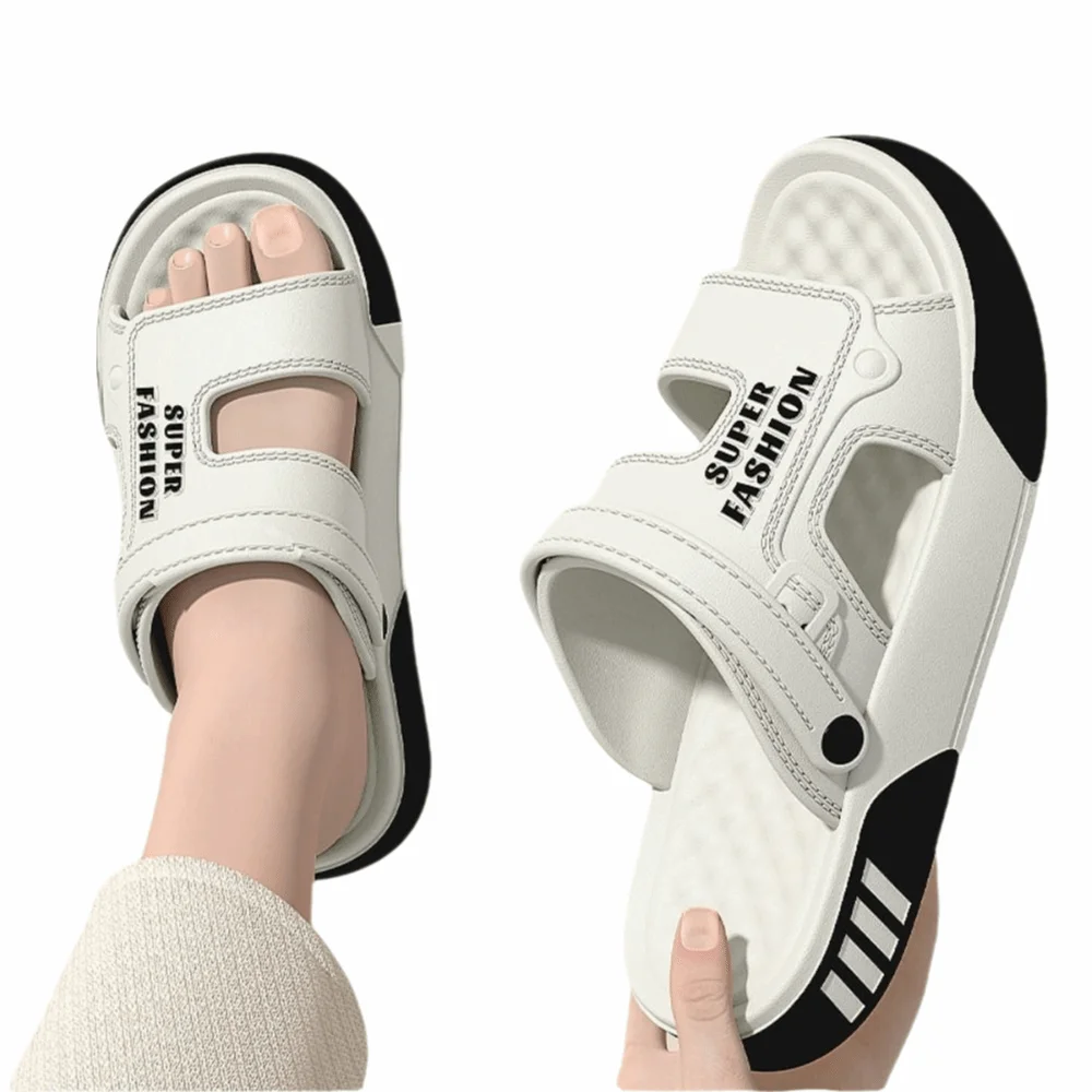 High Quality EVA Men Slippers Lightweight Non-slip Soft-Soled Slides Breathable Platform Sandals Summer