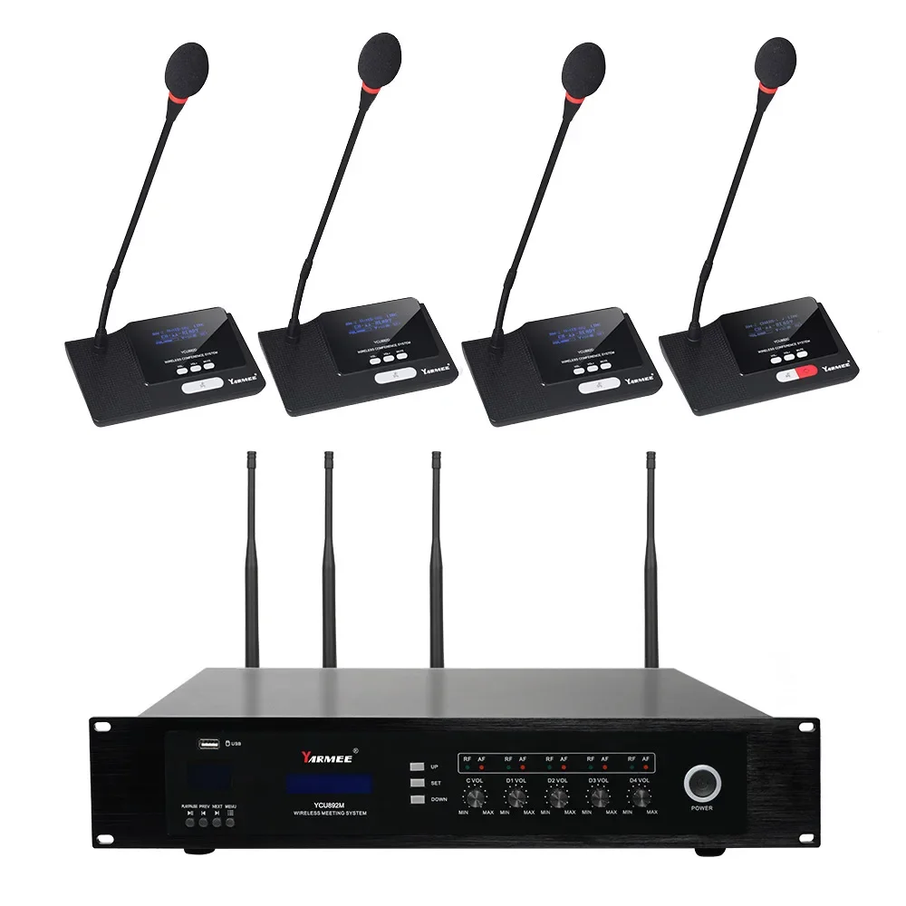 Professional Conference System Equipment Digital Simultaneous Interpretation Meeting Wireless Microphone Conference System