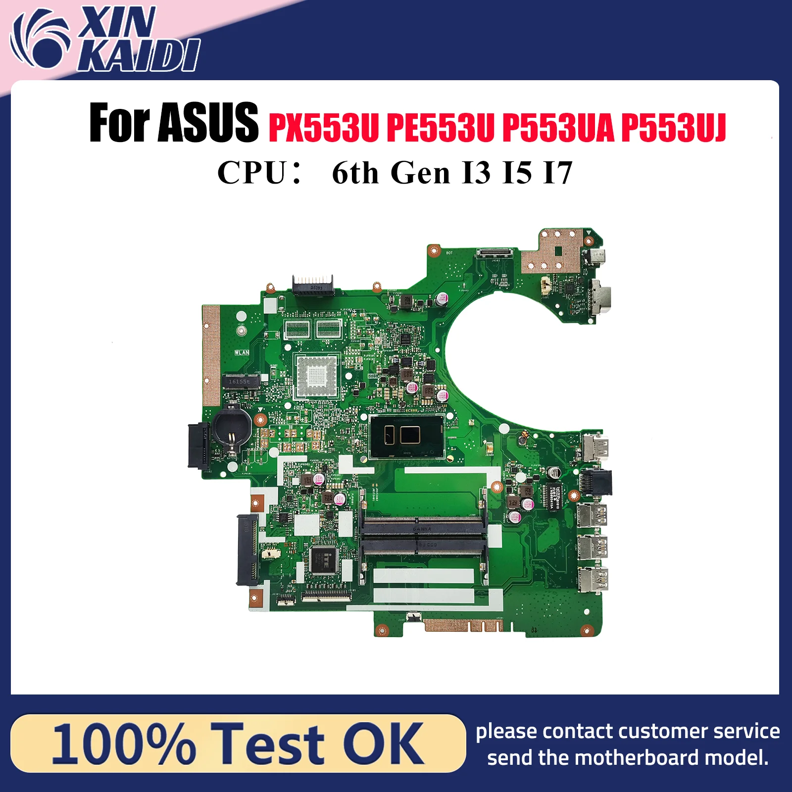

P553UA Материнская плата для ноутбука ASUS ProArt P553UJ P553UA PX553U PE553U RPO553U P553U Материнская плата с процессором I3 I5 I7 тест ОК быстрая доставка