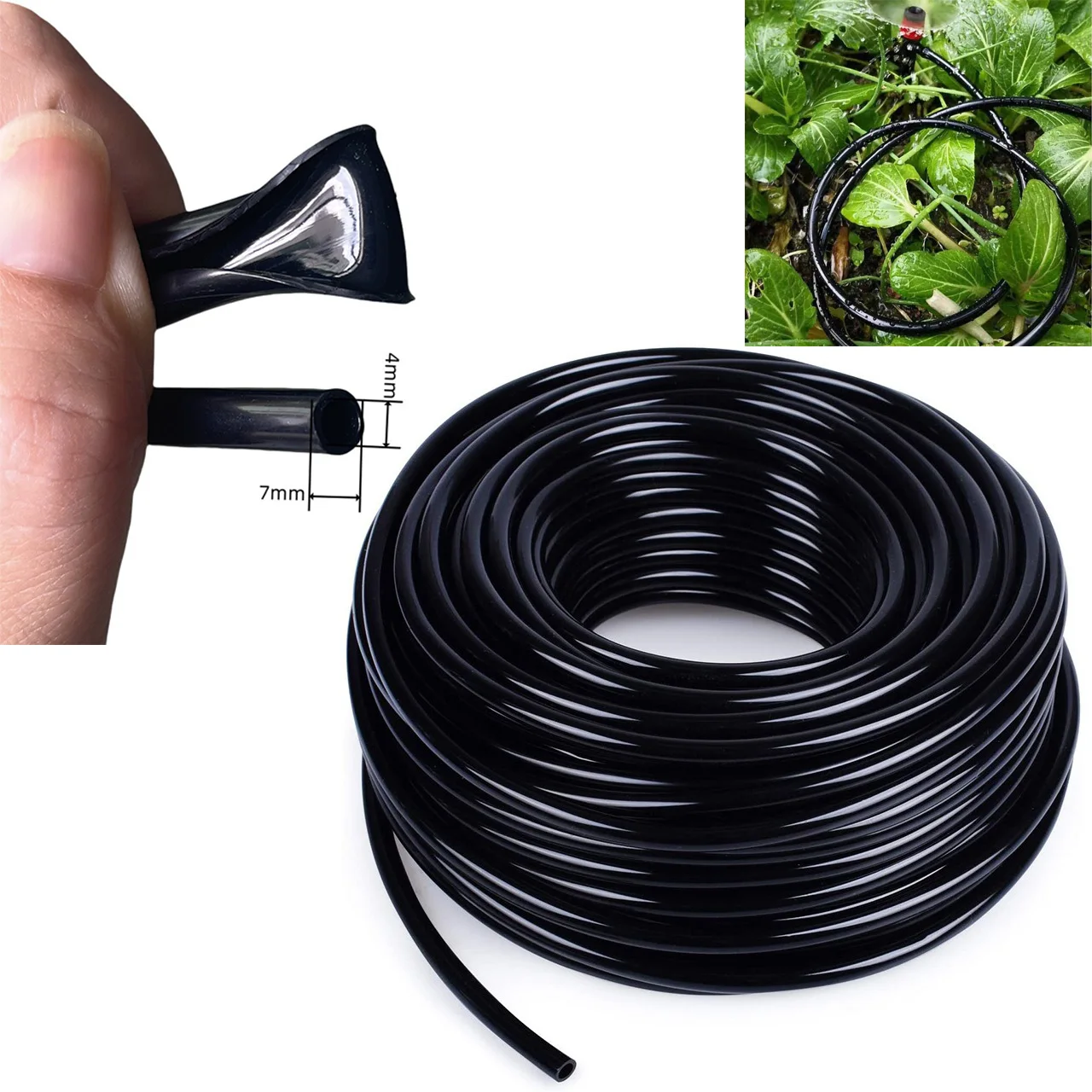 4/7 مللي متر خرطوم سقي الحديقة بولي كلوريد الفينيل أنبوب الري الصغير 1/4 ''أنبوب نظام الري بالتنقيط لملحقات البستنة الدفيئة #1