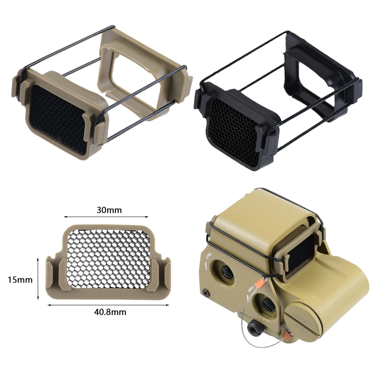 551 558 Killflash Metal Mesh Protective Cover 552 553 Red Dot Sights Scope XPS2 EXPS2 XPS3 EXPS3 Lens Protector Anti-Reflection
