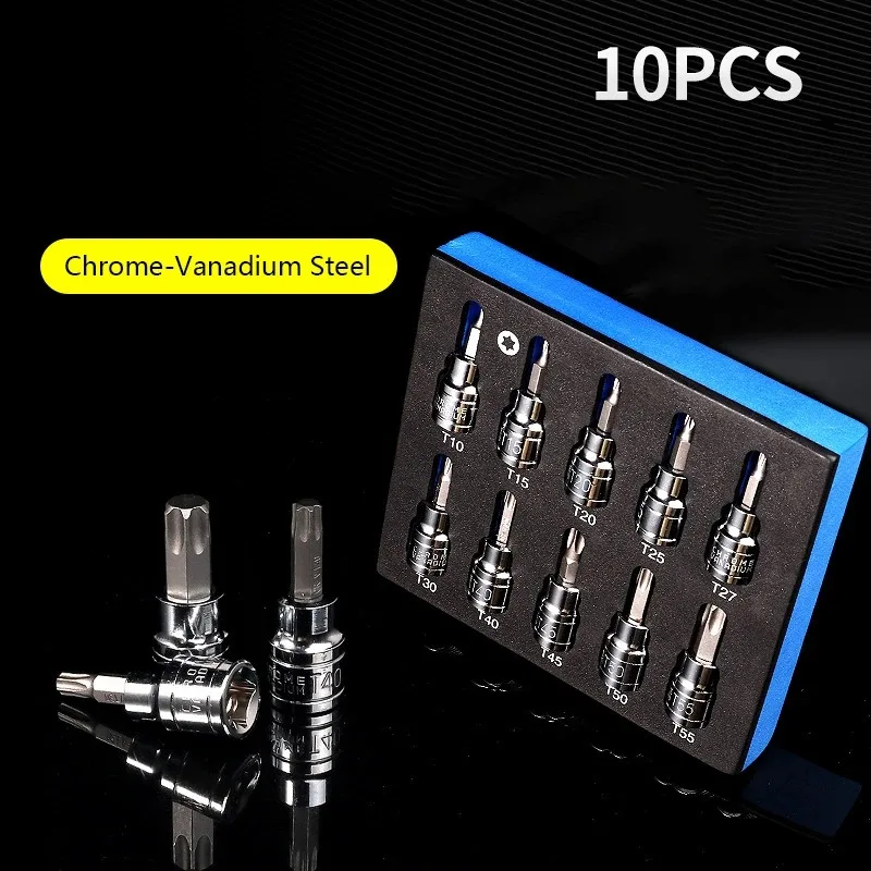 3/8 Inch Hex Bit Socket Set Sturdy Allen Key Sockets Professional 3/8inch Drive Drill Metric Tools Kit Durable Impact Socket Set