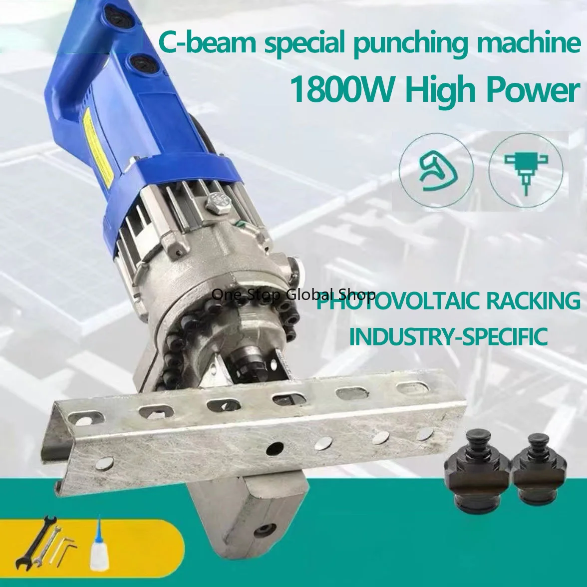 Photovoltaic Bracket Electric Hydraulic Punching Machine C-Shaped Steel Punching U-Shaped Opening Channel Steel Angle