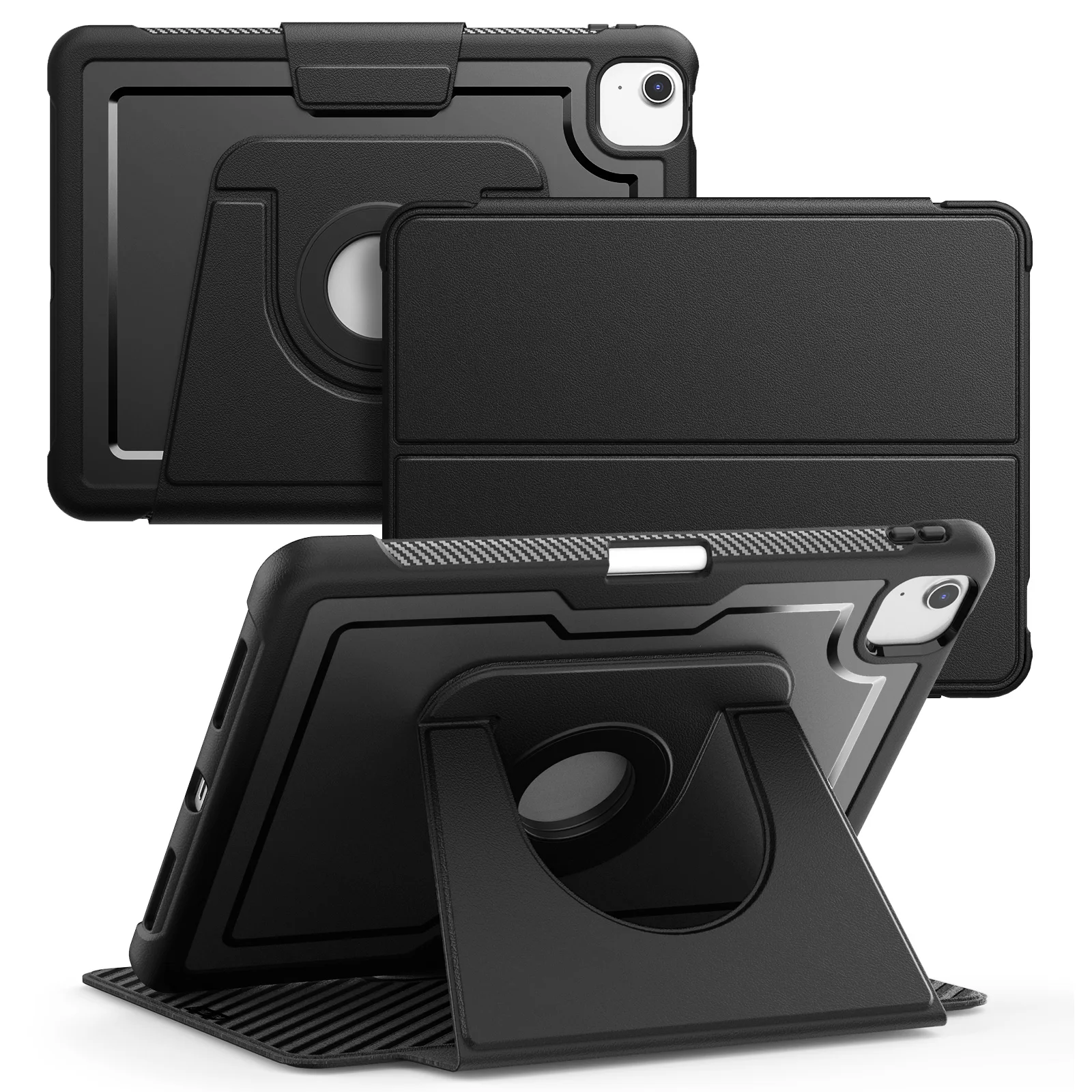 

Case for IPad Pro 11 Air11 M3/M2 11 Inch Air5 Air4 10.9 Inch Magnetic Adsorption+360° Multi-axis Rotating PU Leather Stand Cover