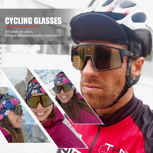 Imagen 2 del producto Kapvoe, gafas de ciclismo para mujer, gafas de sol para bicicleta UV400, montura integrada para miopía para hombre, gafas para bicicleta, gafas para exteriores MTB