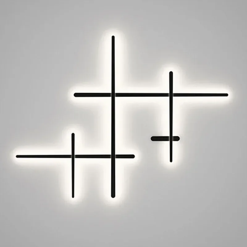 

Nordic LED Backlight Wall Lamp for Background Wall Sconce Bedroom Living Room Stairs Designer Sconce Indoor Lighting Luster