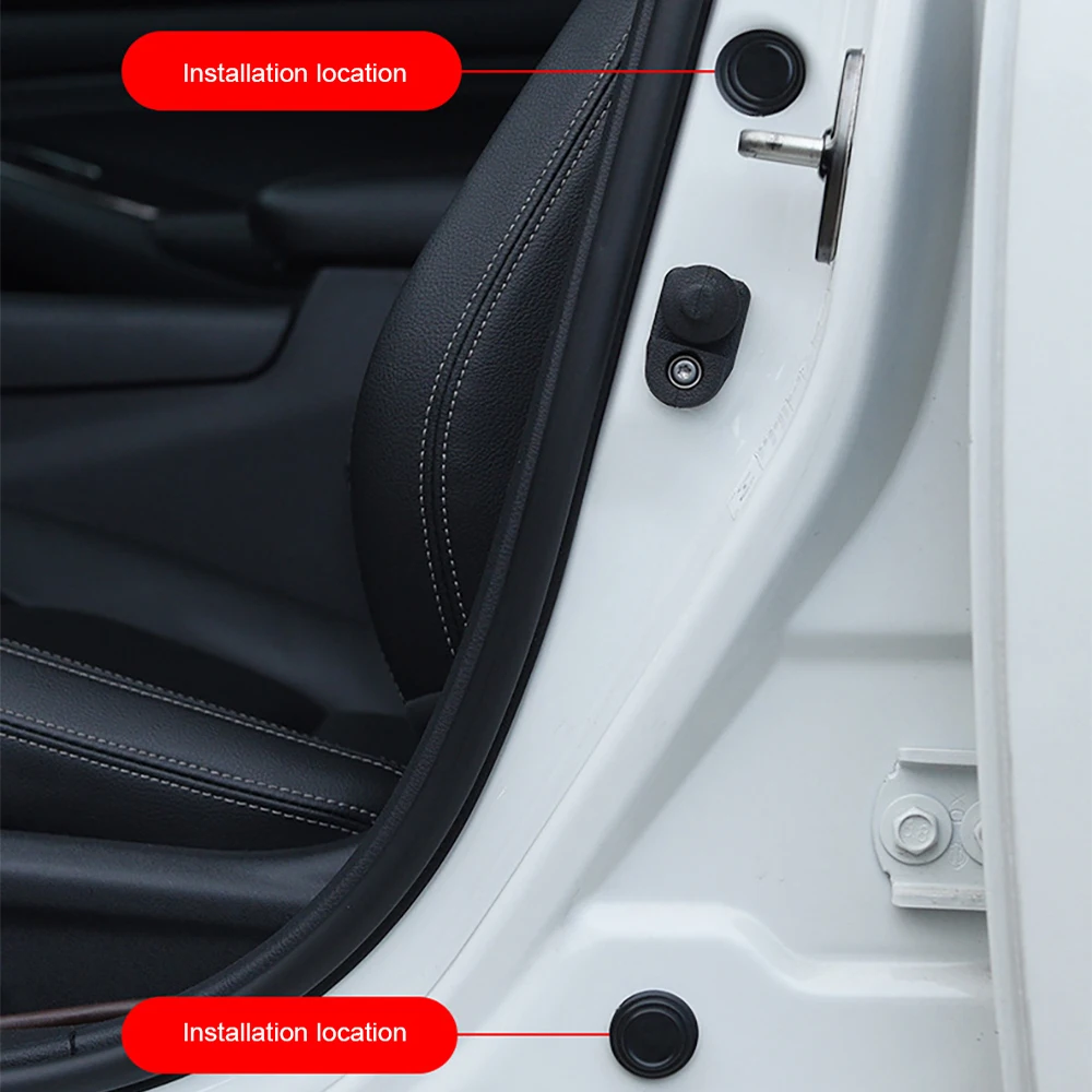Car Door Pads Shock-Absorbing and Silent Mat Silicone Auto Door Protector Stickers Buffer Gasket Crash Pad Door Shock Absorber