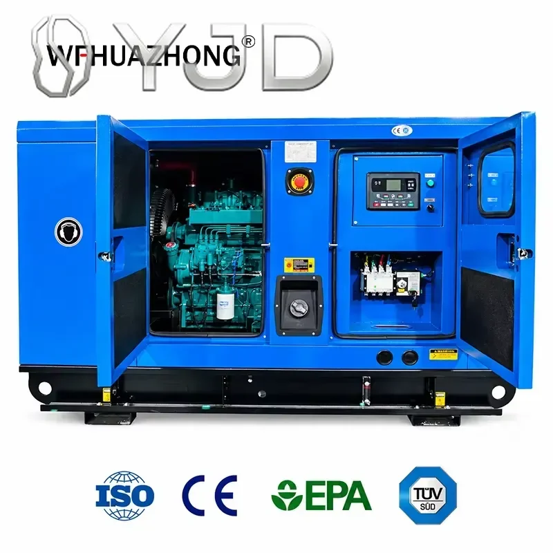 Super Silent Diesel Generator Set Powered by Ricardo Engine 30-100kVA Low Noise Canopy ATS Small Business Emergency Power