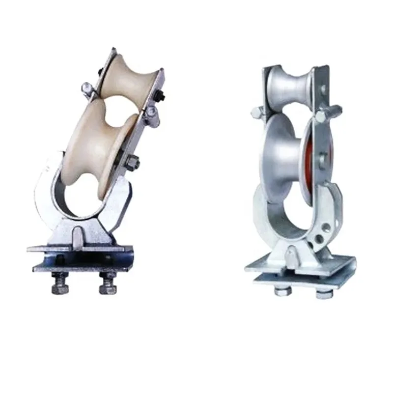 Herramienta de bloque de cable de polea de bloque de cuerda de tres usos montada en brazo cruzado galvanizado