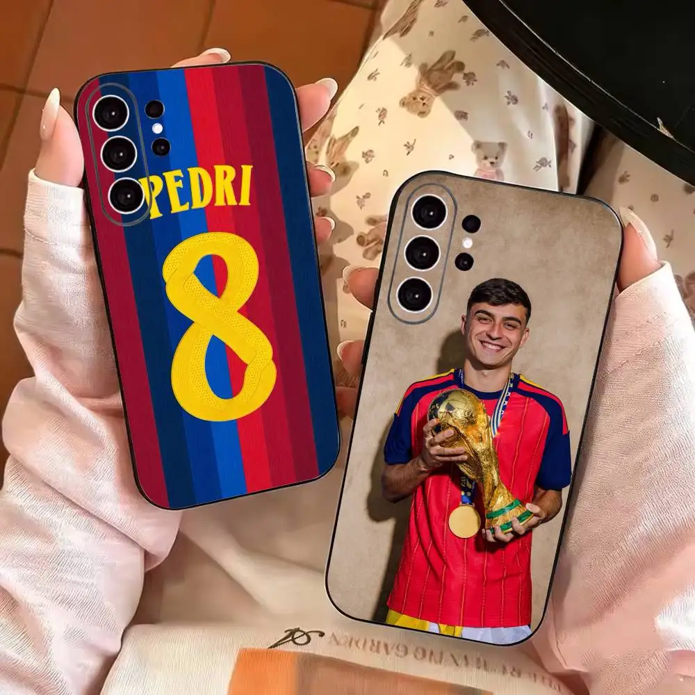 Y-Young football star Pedri Gonzalez Phone Case For Samsung S25,S24,S21,S22,S23,S30,Ultra,S20,Plus,Fe,Soft Silicone Black Cover