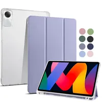 For Xiaomi Redmi Pad RedMiPad SE 2023 Case with Pen Holder Flip Stand Soft Silicone Back Shell for Redmi Pad SE 11 Tablet Cover