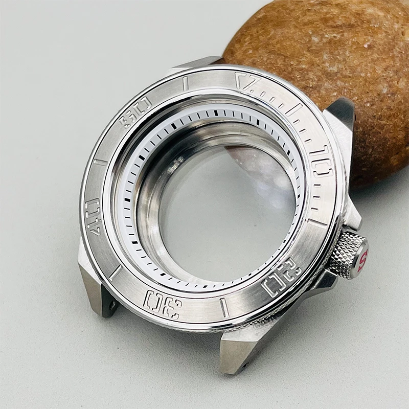 Mod 45mm Diving Watch Case King Samurai Series Steel Bezel Fits Seiko NH36 NH35 Movement 200M Waterproof Watch Replace Parts