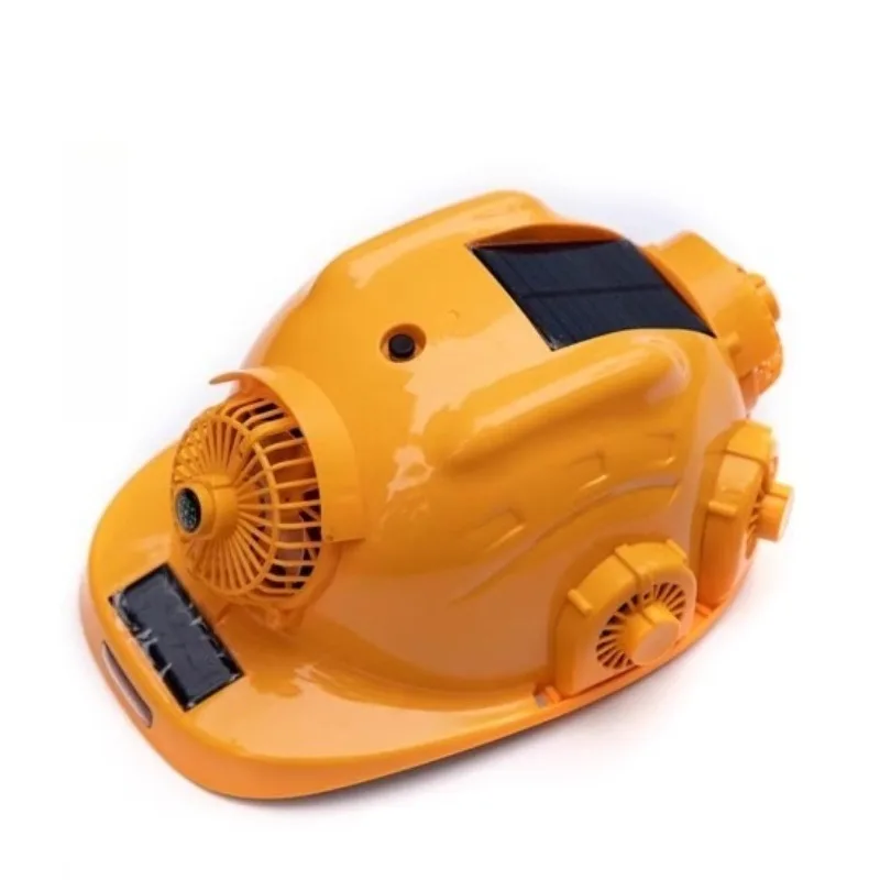 

Solar helmet fan construction site