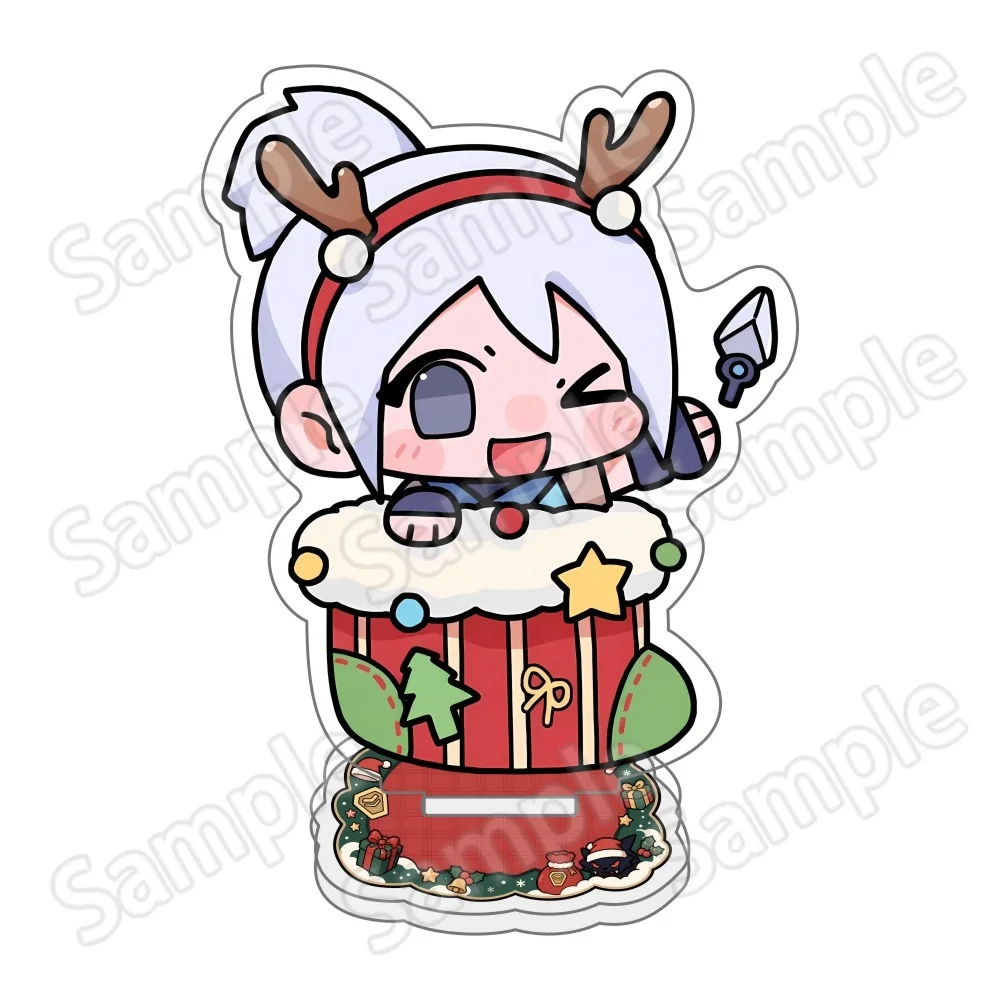 game Valorant Jett Sage Reyna Neon 10cm Acrylic Stand Keychain Desktop Ornament  Character Bag Pendant Collectible Fan Gift view 2