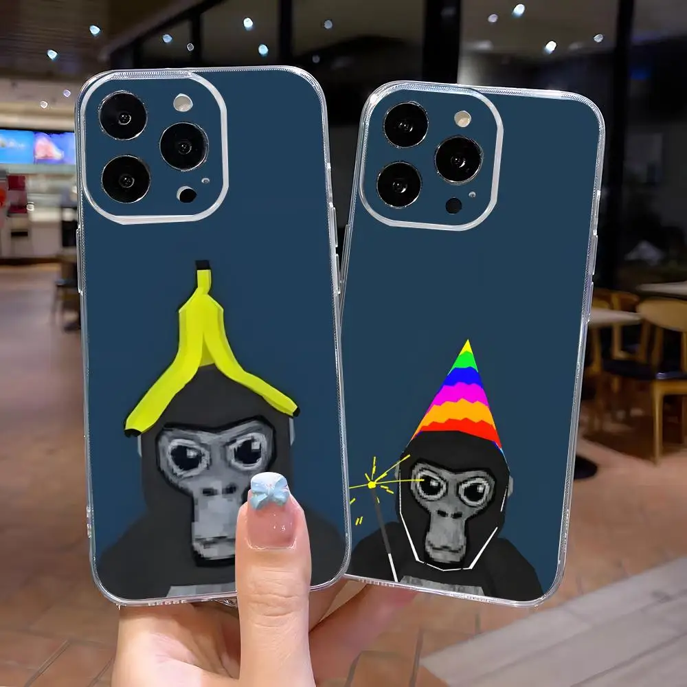 

Game G-Gorilla Tags Phone Case For IPhone 16 E 15 14 8 7 Plus 13 12 Mini 11 XR XS X Pro Max Anti Transparent Drop Cover