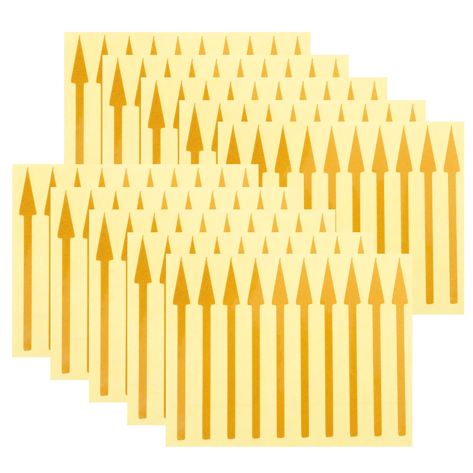 

100Pcs Waterproof Arrow Stickers for Pressure Gauges High Visibility in Low Light Conditions Mark Stickers Sign Removable