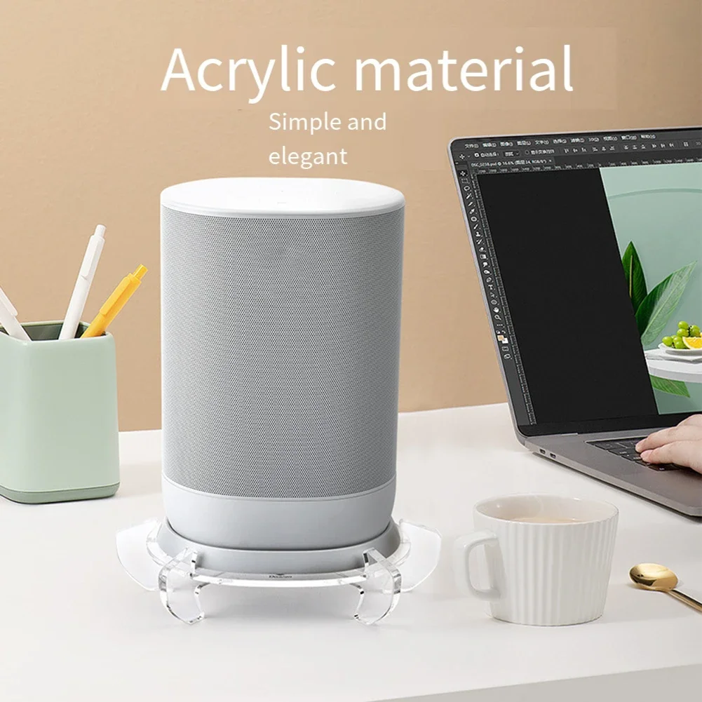 

Настольная подставка 22,5x15,5x5,3 см, акриловая прозрачная/черная основа для хранения динамиков для Sonos Move, кронштейн для динамика, аксессуары