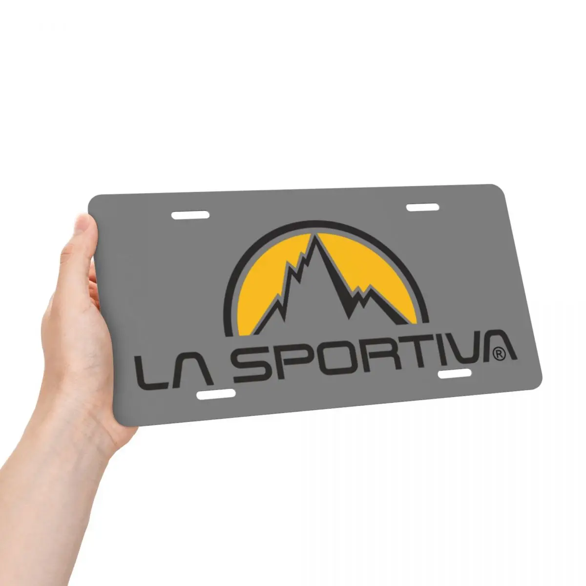 La Sportiva Logo License Plate Cover Vanity Tag Customized Decorative Car Front License Plate 12x6 Inch