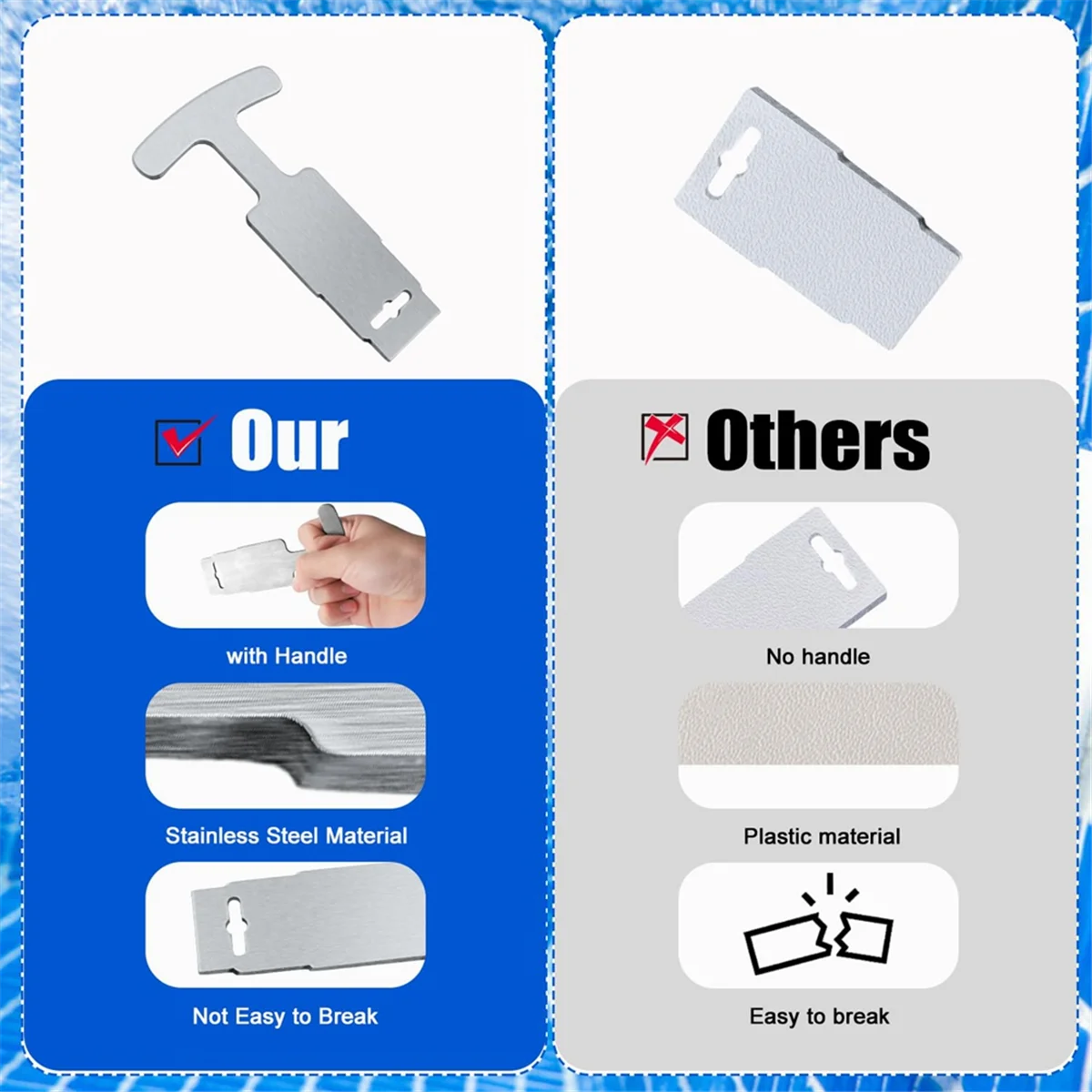 Supernew  Pool Plug Removal Tool, Pool Eyeball Seat Removal Tool with Handle Grip, for Hayward Pool and Spa Return Fitting