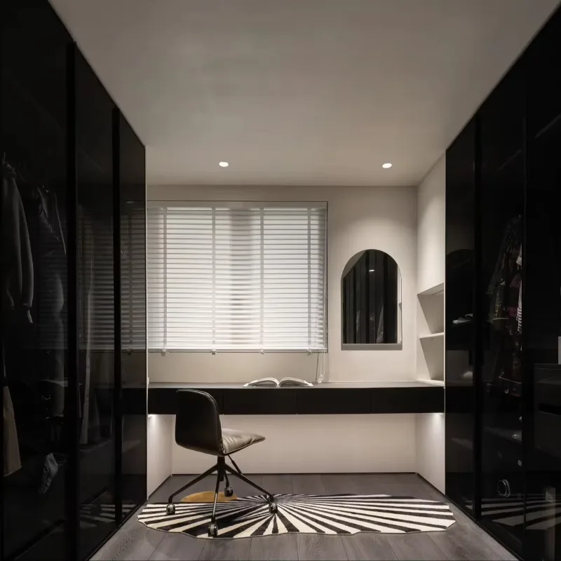 

Durable Lightweight Luxury Style Clothing Storage Wardrobe Mirror Wardrobe Bedroom Home Flat Bag Dresser