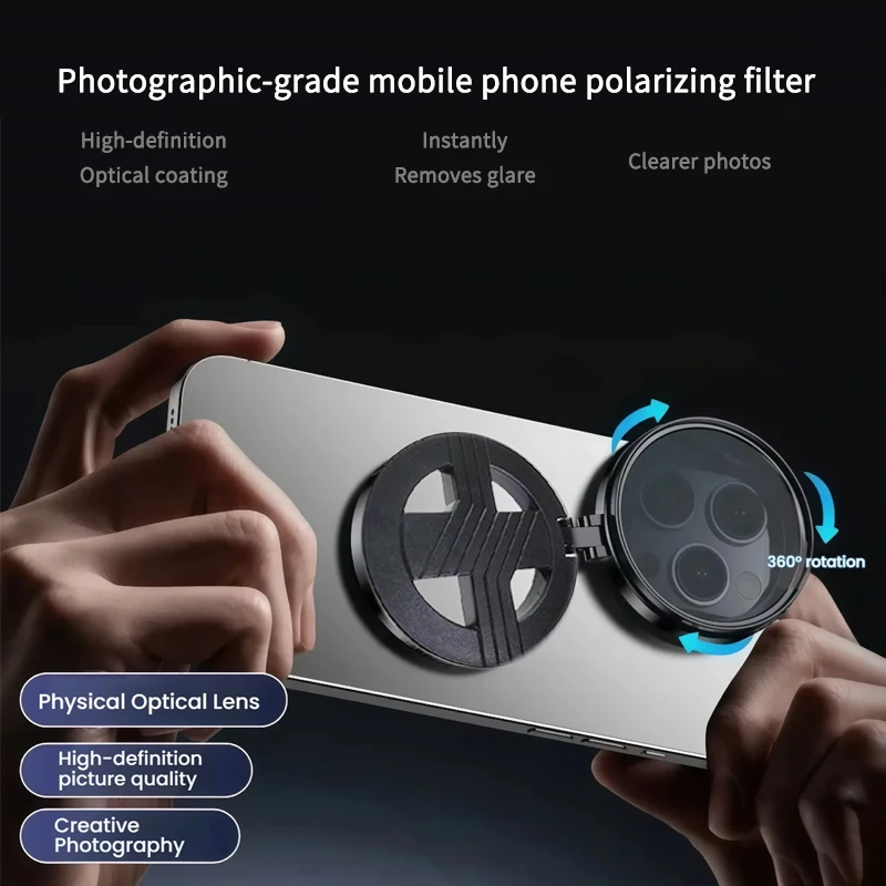 Magnetic Holder Universal 52MM 67mm CPL Filter Circular Phone Camera Lens Polarizer Filter Lens Reduce Glare on Water Fishing view 2