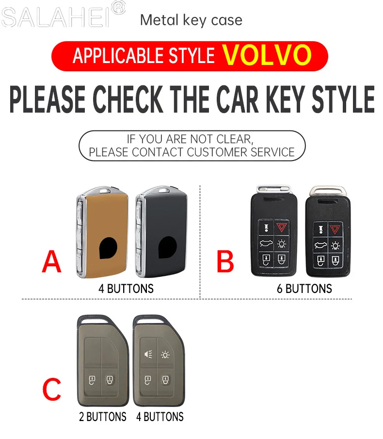 2/4 Buttons Car Smart Remote Key Cover Case Keyrings Shell for Volvo CARGO 555 FH16 FM Heavy Truck Keychain Interior Accessories