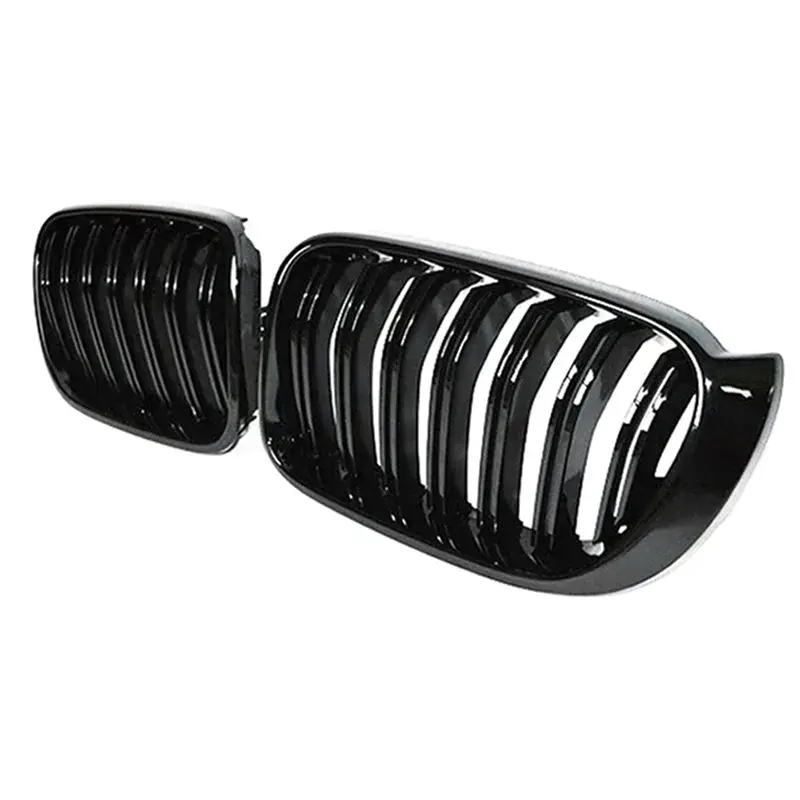 AB96-Replacement Auto Front Double Line Grille Grills Racing Style Accessories For BMW X3 X4 F25 F26 2014-2017