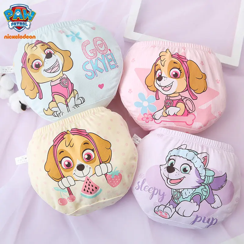 Free shipping!  Paw Patrol 4pcs/set underpants underwear skye Everest high quality children toy Birthday Christmas gift doll