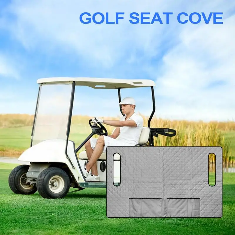 Golf Cart Waterproof Seat Cover Waterproof Golf Cart Seat Towel Blanket Non-Slip Bottom Golf Cart Seat Cover For 2 Person Seats