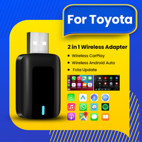 NEW 2in1 Wireless CarPlay Android Auto Adapter Smart Dongle Plug And Play For Toyota Aygo Avalon C‑HR RAV4 86 Corolla Prius 