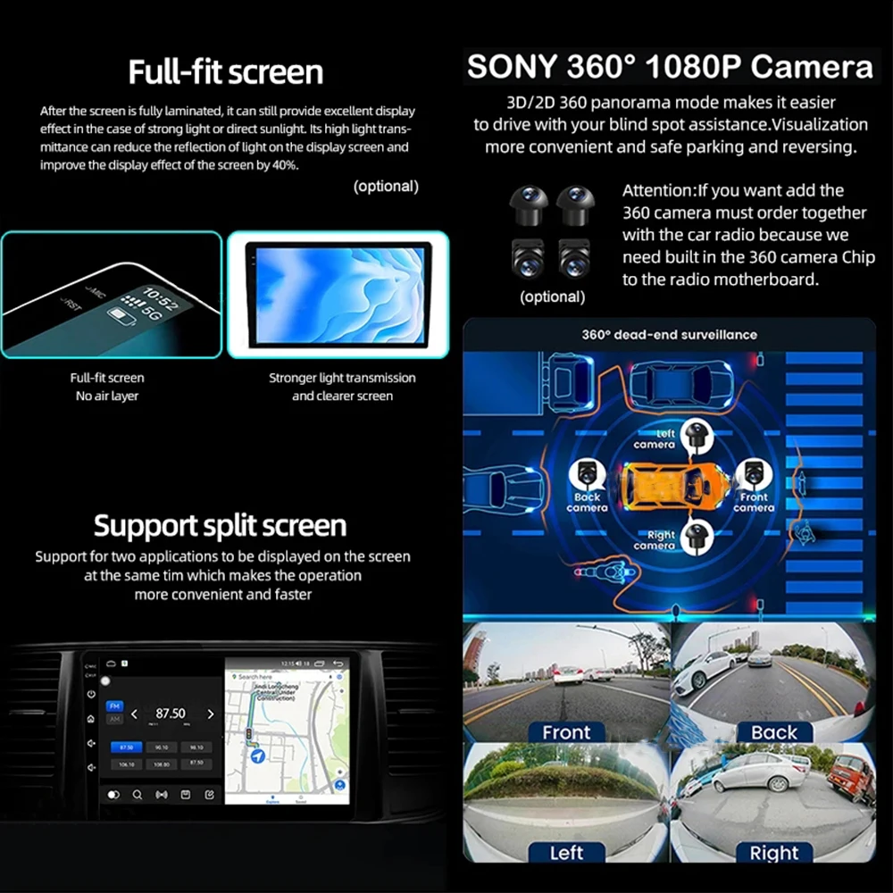 Radio samochodowe Android Carplay dla KIA CERATO 3 K3 FORTE 2013-2018 Wysokowydajny procesor Odtwarzacz multimedialny 5G Wifi GPS Wyświetlacz dotykowy