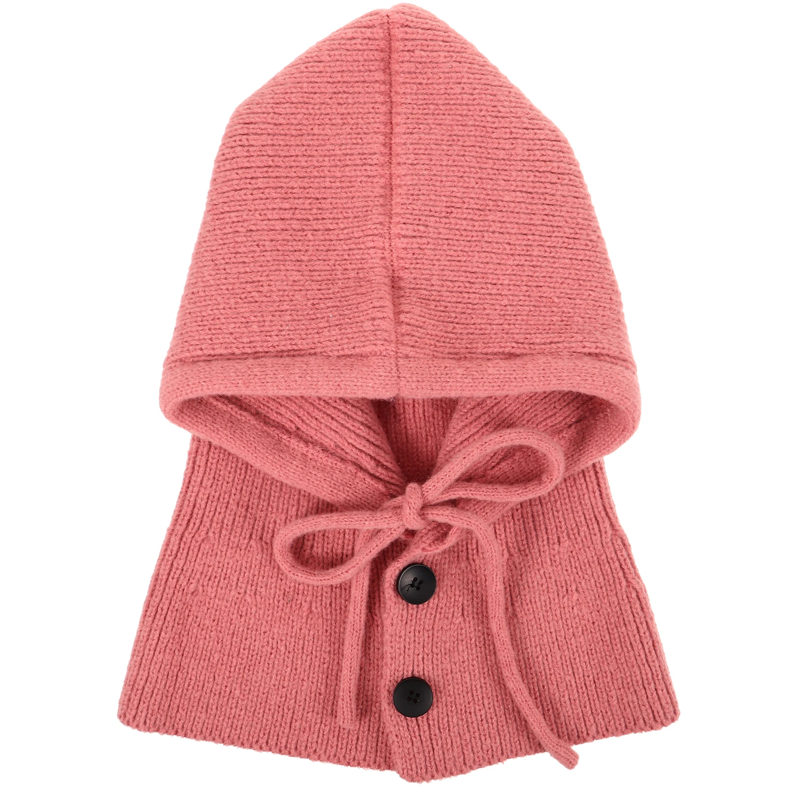

Integrated Warm Hat Scarf Winter Scarves for Women Knit Wool Cap Polyester Hats and Outdoor