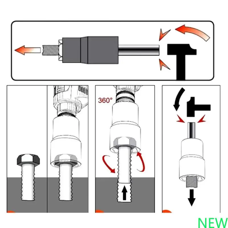 

Set of 5 Professional Rusted Bolt Extraction In 4 Size For Car Maintenance