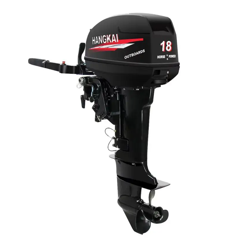 Facotry Price Promotion HANGKAI 2 Stroke 18hp Outboard Motors Stand Petrol Marine Engines Inboard Fishing Boats For Sale