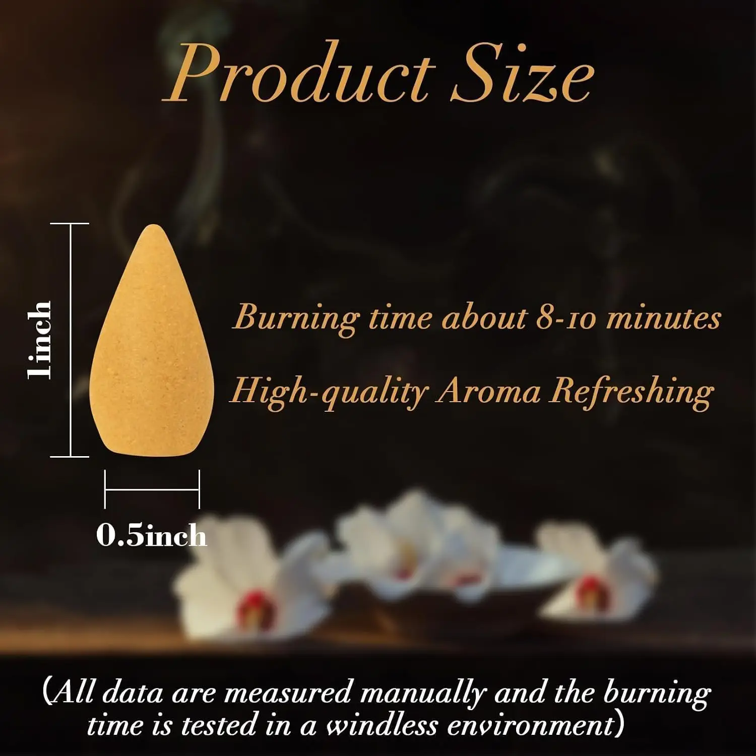Sukh Backflow Incense Cones 108 PCS Bulk, 6 Mixed Scents Waterfall Incense Cones for Backflow Incense Burner