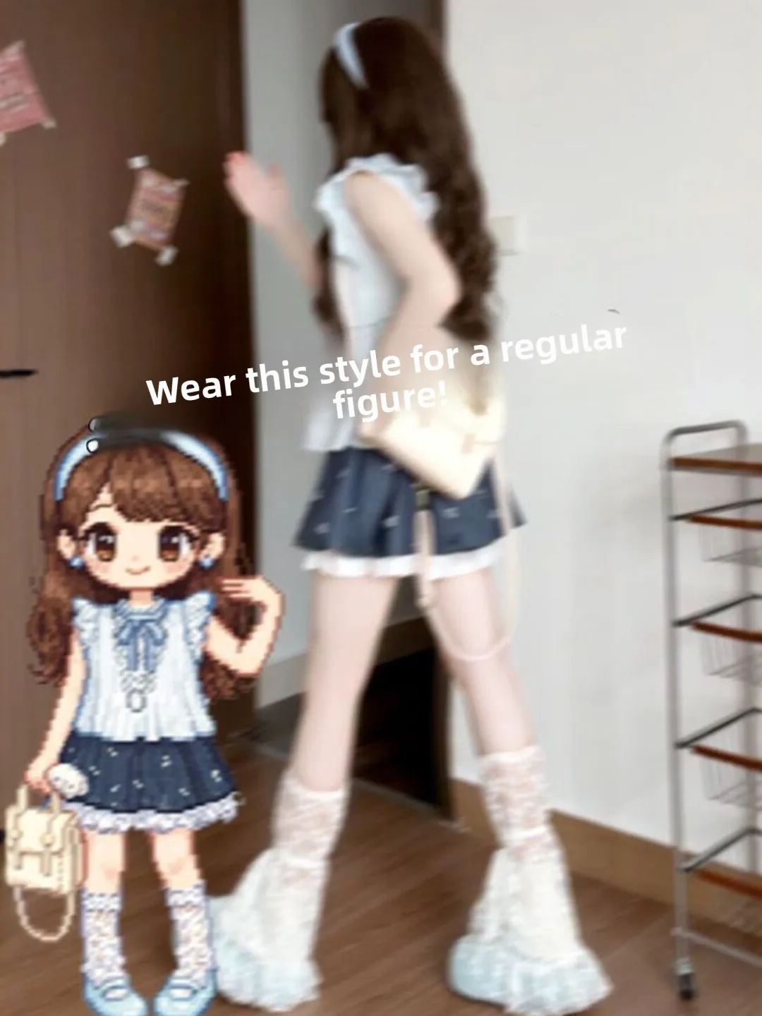 

Unique Small Size Summer Outfit Short Sleeve T-Shirt And Skirt Two-Piece Set Comfortable Fashionable Student Work Uniform