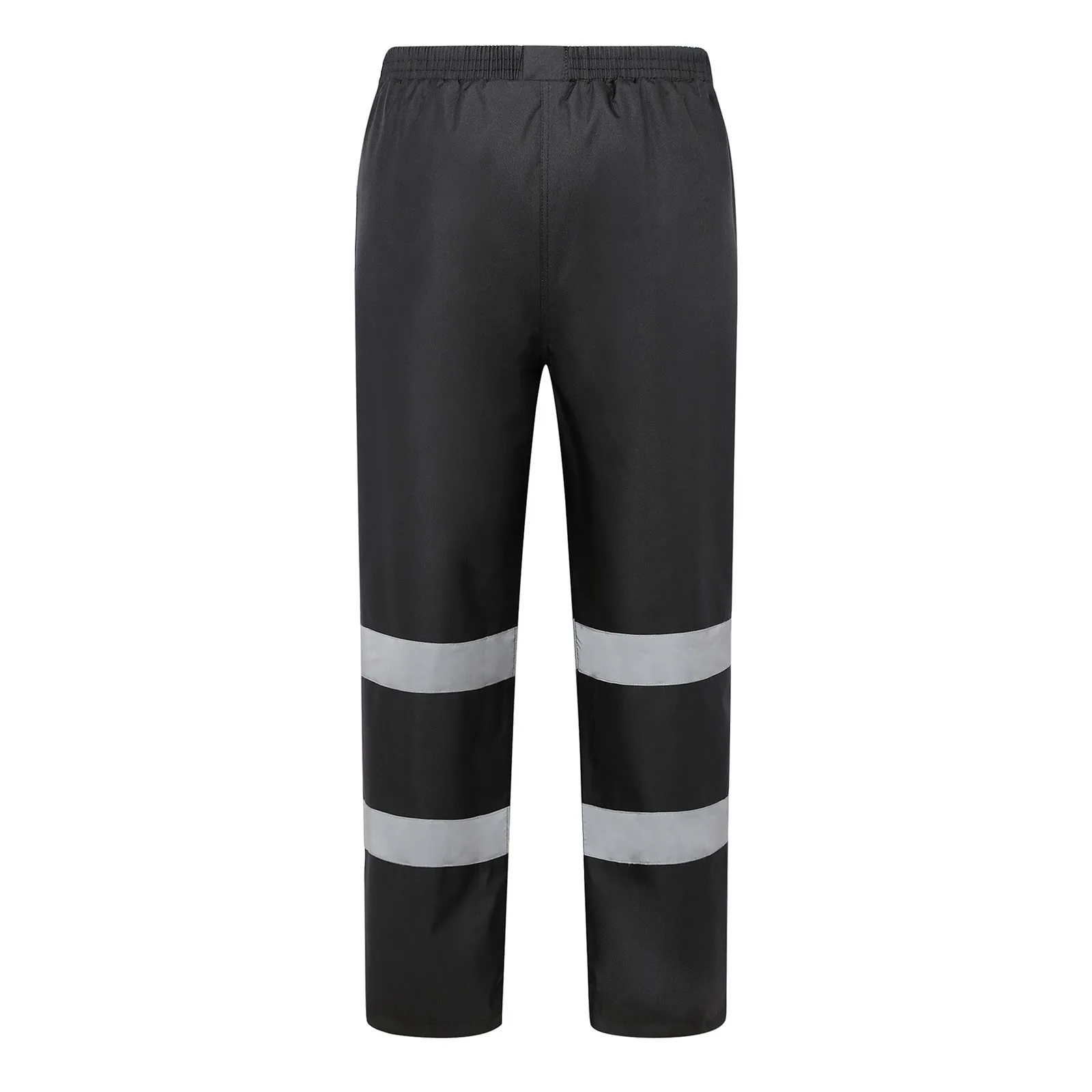 Mens Work Uniform Bottoms Safety Sweat Pants Striped Reflective Pants Loose Mens Rain Trousers Joggers Patchwork Workwear